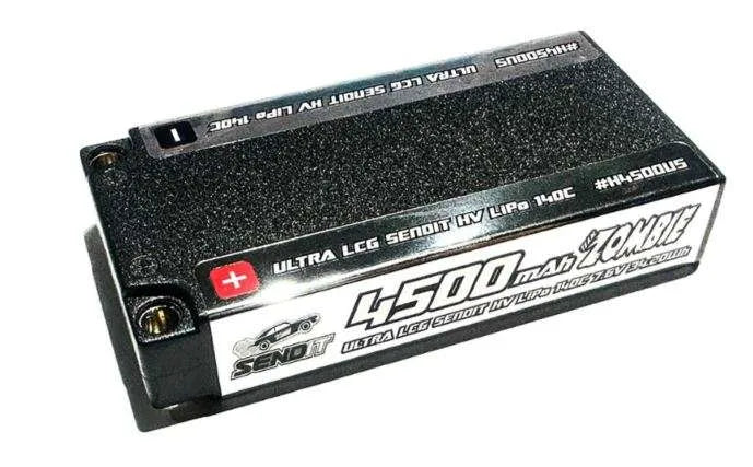 Team Zombie SENDIT 4500mAh 7.6v HV 140c ULCG shortie