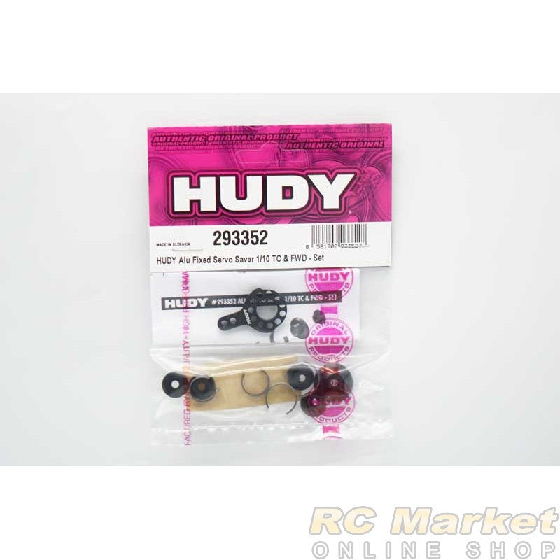 HUDY Alu Fixed Servo Saver 1/10 TC & FWD - Set