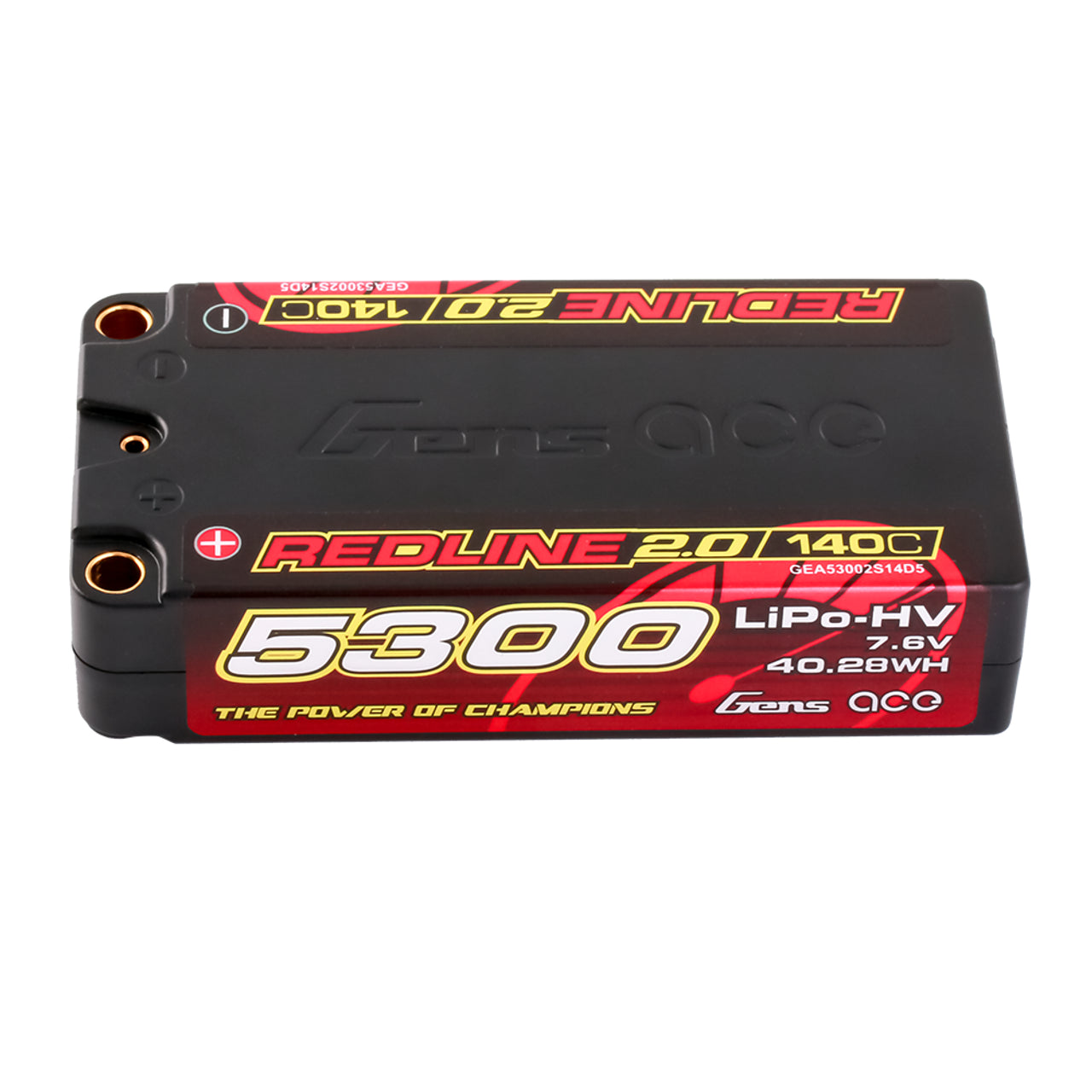 Gens Ace Redline 2.0 Series 5300mAh 7.6V 140C 2S2P HardCase