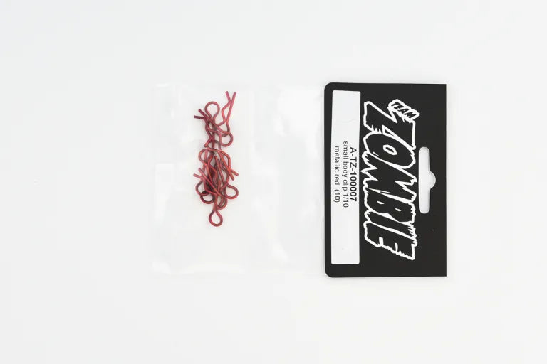 Team Zombie 1:10 Small Body Clip Anodized Red