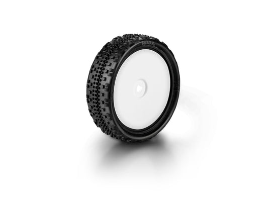 HUDY 1/10 Off-Road Pre-Glued Tire 2WD Front Carpet - 101 (2)