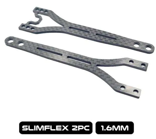 RC MAKER Slimflex 1.6MM Twin Topdeck set for XRAY X4