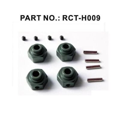 RedCat Racing RCT-H009 aluminum wheel hex with pins (4)