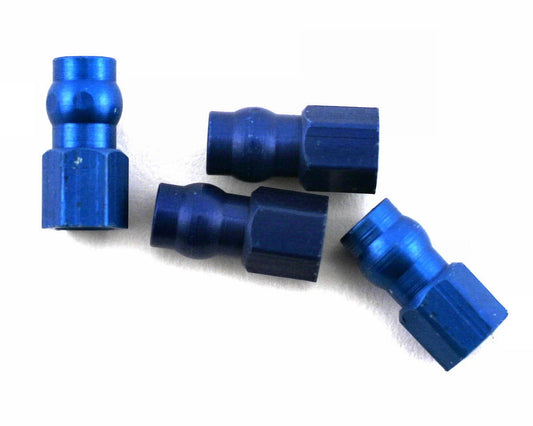 Team Associated Factory Team Aluminum Shock Bushing (Blue) (4)