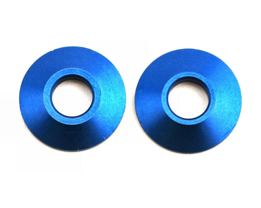 Team Associated Factory Team Aluminum Wheel Spacer Set (Blue) (2)