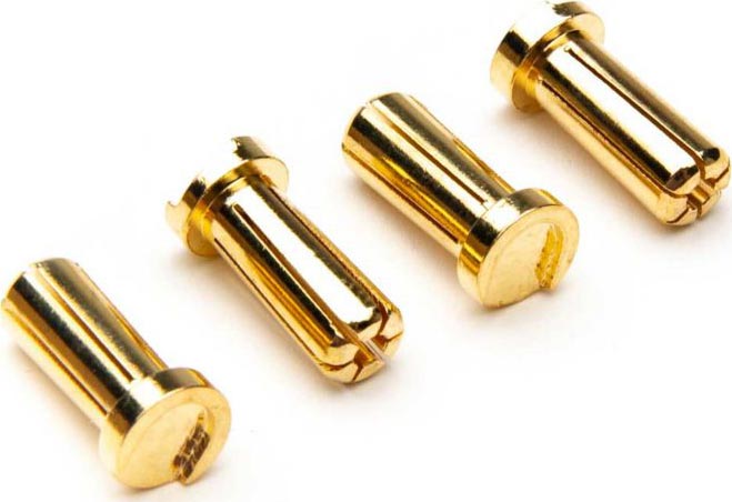 DYNAMITE 5mm Low Profile Bullet Connectors (4)