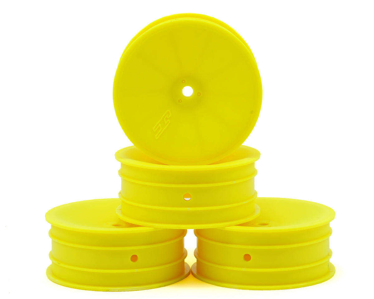 JConcepts 12mm Hex Mono 2.2 Front Wheels (4) (B6/B5/RB6) (YELLOW)