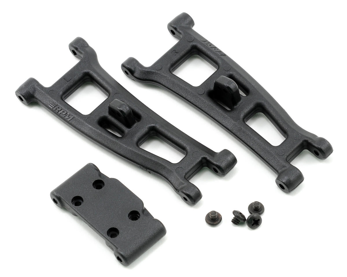 RPM Front A-Arms w/Bulkhead (Black) (GT2, SC10)