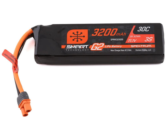 Spektrum RC 3S Smart G2 LiPo 30C Battery Pack (11.1V/3200mAh) w/IC3 Connector