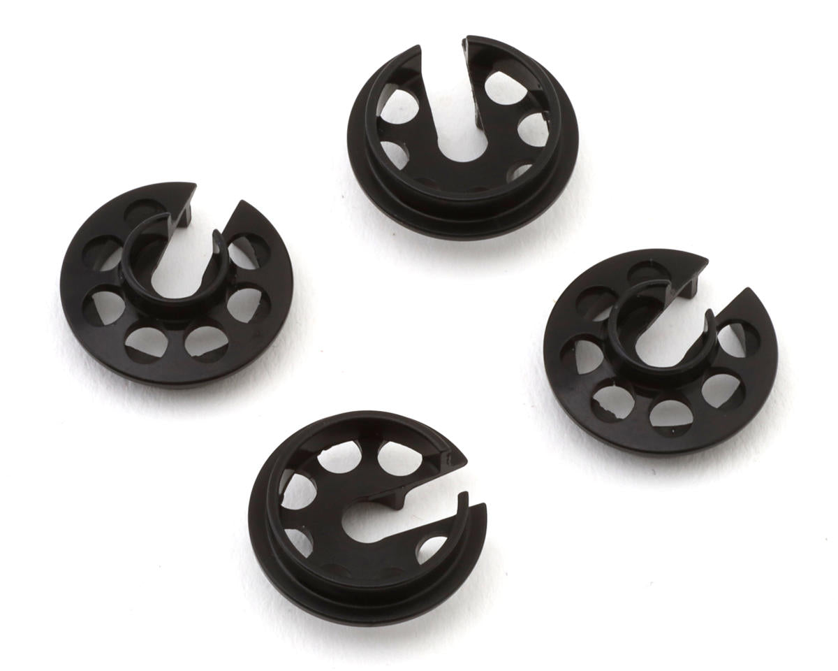 XRAY X4 XLP Aluminum Shock Spring Retainer (Black) (4) (2023-2024)