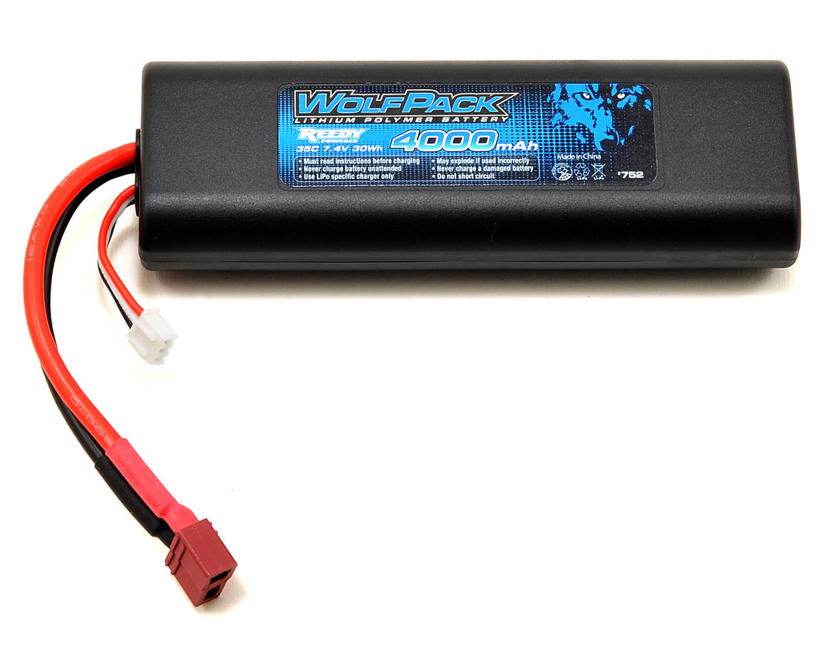 TEAM ASSOCIATED Reedy WolfPack 2S Hard Case 35C LiPo Battery Pack (7.4V/4000mAh) w/T-Style Connector