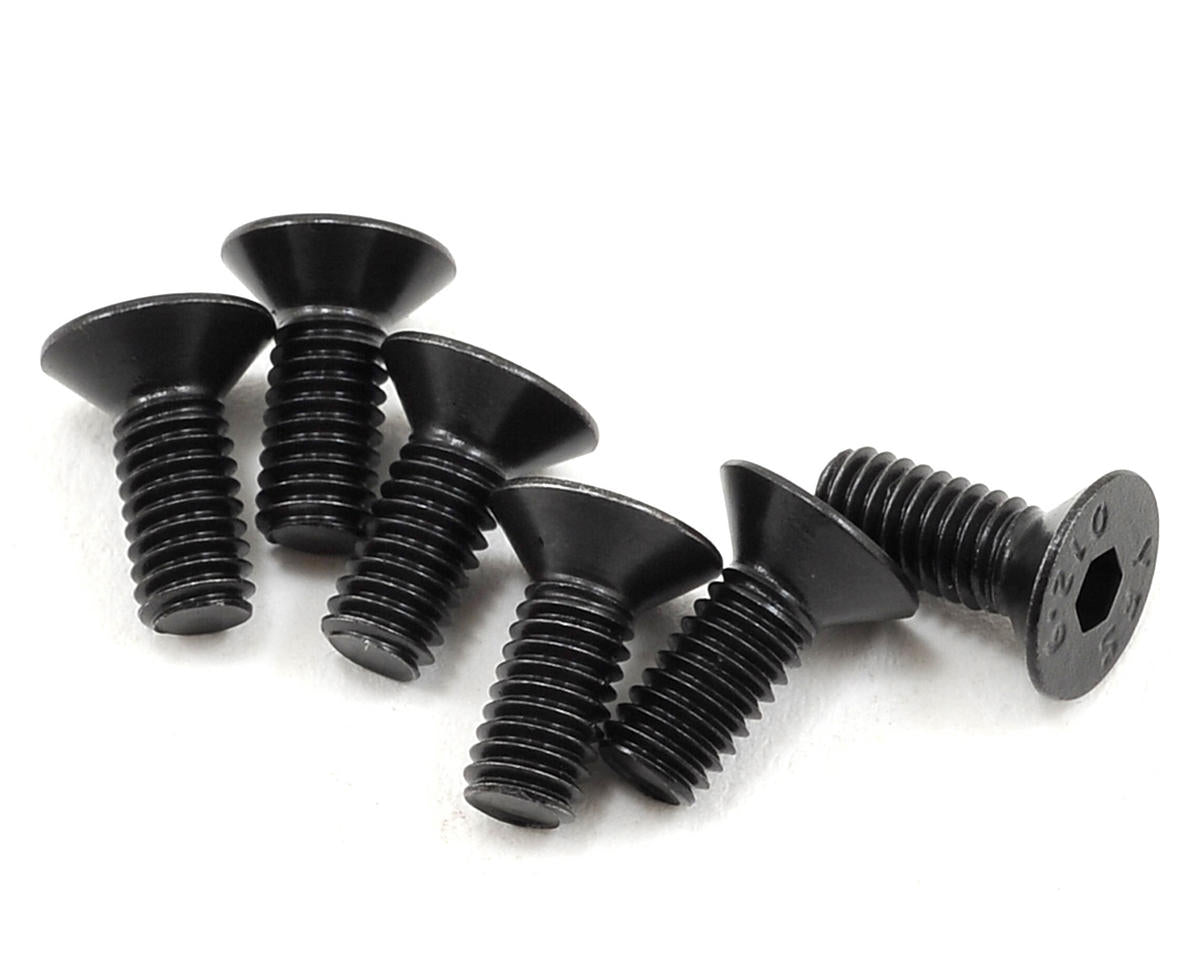 Team Associated 4x10mm Flat Head Hex Screw (6)