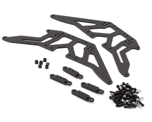 STRC SCX10 Aluminum Chassis Lift Kit (Black) w/Shock Mounts & Hardware