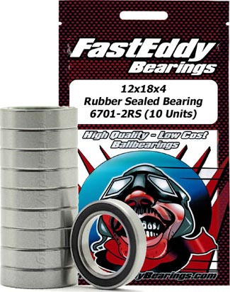 FastEddy Sealed Bearing Kit 12x18x4 6701-2RS (10)